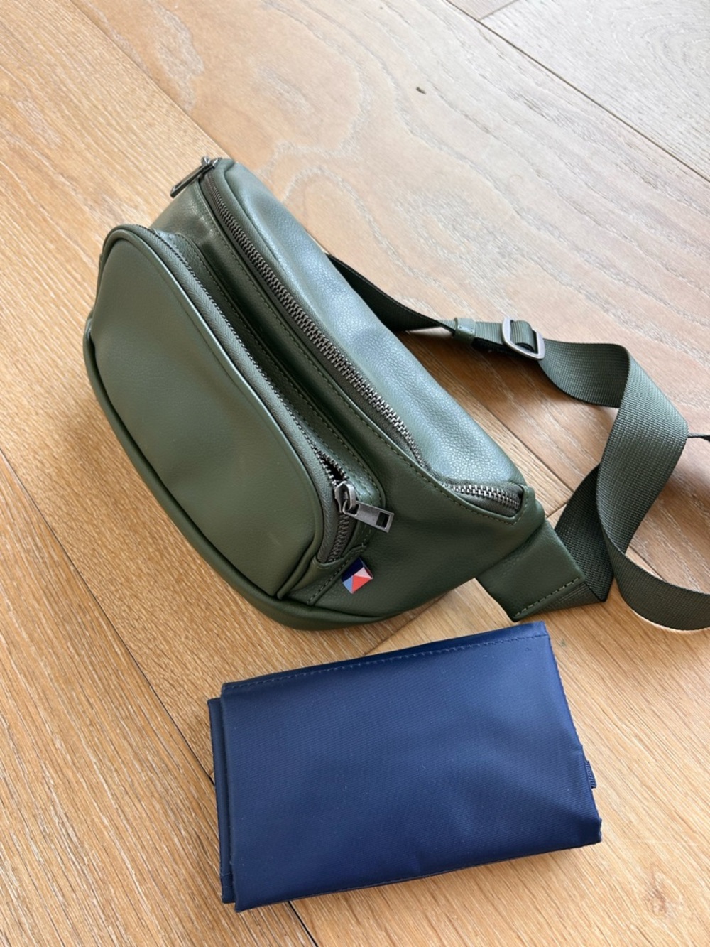 Kibou diaper bag fanny pack/belg bag in olive green